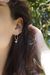 Boucles d'oreilles pendantes myosotis - Elle & Sens