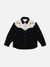 Chemise brodée en coton bio | noir et blanc "daisy western cotton shirt black"