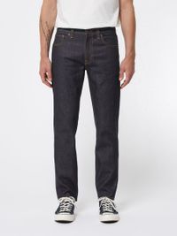 Jean droit en coton bio - brut "gritty jackson dry classic navy"