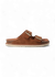 Sandales en cuir suède certifié | marron "hawaii velour mandorla" - Genuins