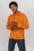 Veste orange en velours de coton bio - 8-wales corduroy overshirt desert sun