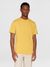 T-shirt en coton bio | jaune "agnar basic t-shirt olivenite"