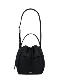 Sac bandoulière 7,5l en matière recyclé | noir "curve bucket bag - black"