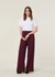 Pantalon en ecovero et matière recyclée | bordeaux "himaari - dark cranberry" - Armedangels