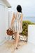 Robe en coton bio | multicolore "poplin stripes cecile dress" - Thinking Mu