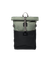Sac à dos rolltop en matière recyclée | noir et vert "ilon multi clover green"