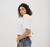 T-shirt court en coton bio | blanc "true boxy crop tee white" - Organic Basics