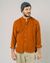 Chemise mao orange en velours de coton bio - baby cord japan mao shirt burnt orange