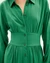 Robe midi en ecovero | vert "clover green gabriela dress" - Thinking Mu