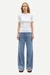 Jean ample en coton bio | bleu "rebecca jeans 15060 blue moon" - Samsoe Samsoe