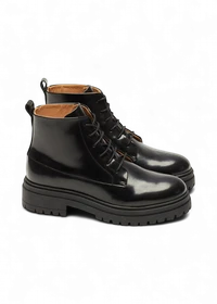 Bottines en cuir certifié | noir "bérénice"