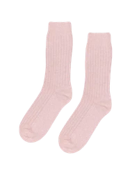 Chaussettes en laine mérinos recyclée | rose "faded pink"