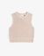 Top maille en coton biologique | beige "knit vest - natural beige" - Rotholz - 4