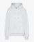 Sweat à capuche gris clair en coton bio - snow melange