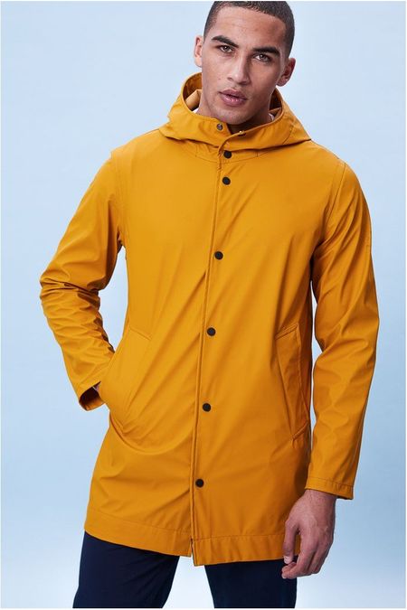 Imperméable moutarde en polyester recyclé - abram