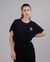 T-shirt imprimé en coton bio | noir "kodak color oversize tee apricot black"