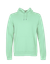 Sweat à capuche vert menthe en coton bio - faded mint