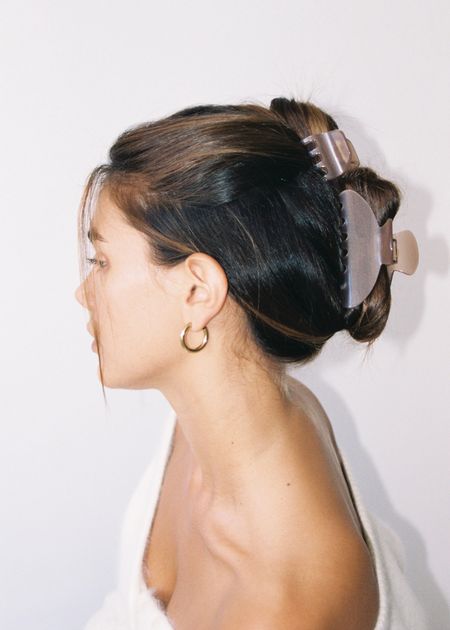 Pince à cheveux en acétate biosourcé | rose "bff - daydream" - Jickie