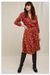 Robe rouge fleurie en tencel - becky