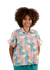 Chemisette à motifs en coton bio | multicolore "spring sleeveless blouse offwhite white"