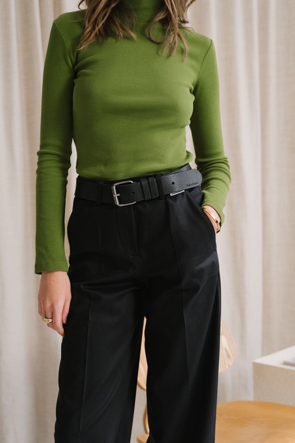 Pantalon ample en tencel | noir "leandraa - black" femme - Armedangels