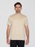 T-shirt en coton bio | beige "basic t-shirt light feather gray" - Knowledge Cotton Apparel