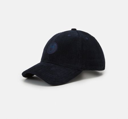 Casquette velours bleu nuit en coton bio