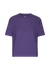 T-shirt en coton bio | violet "organic boxy crop tee - ultra violet"