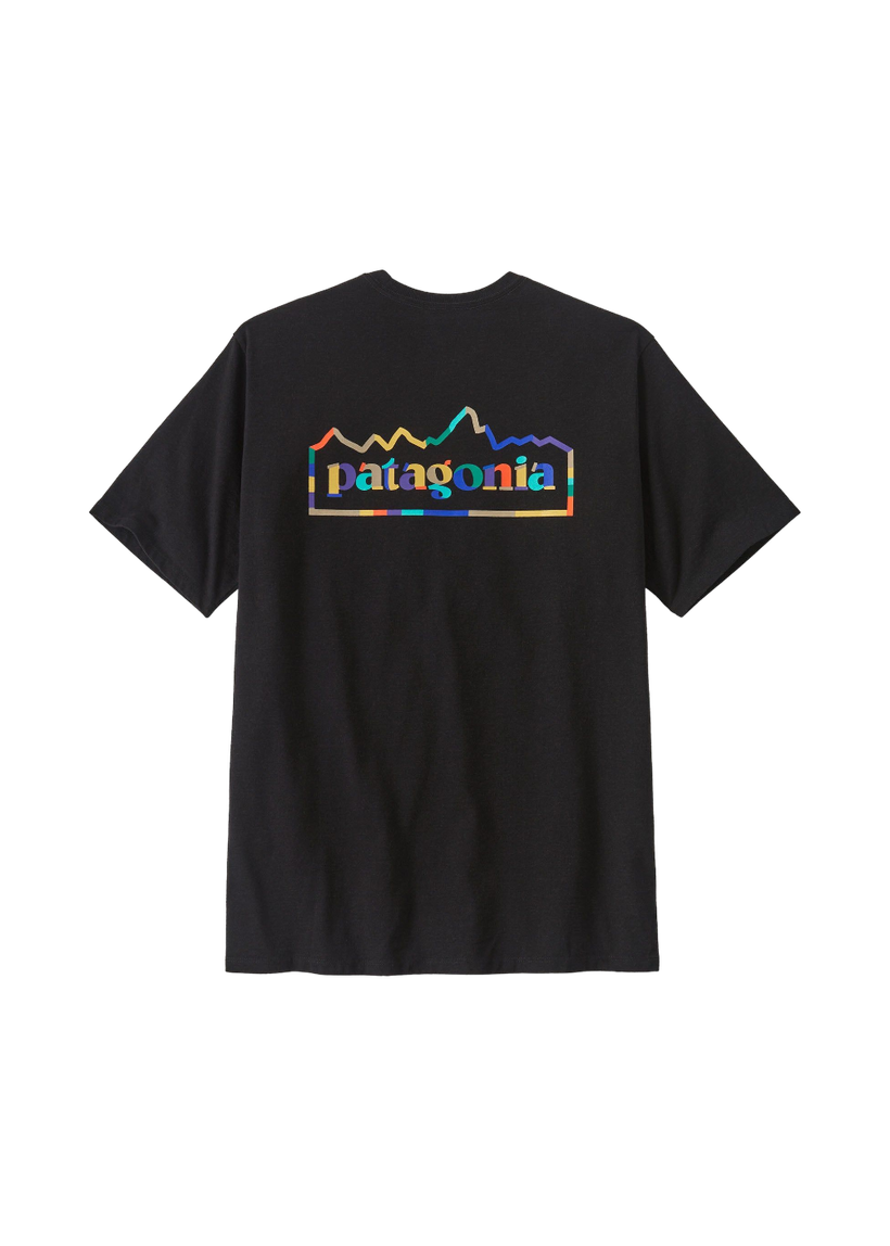 T-shirt imprimé en matières recyclées | noir "unity fitz responsibili-tee ink black" - Patagonia