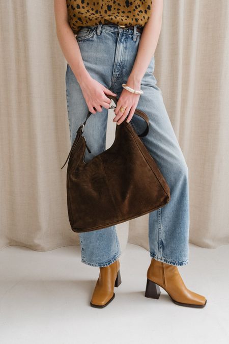 Sac cabas en cuir suède certifié | marron "hilo - coffee" - Vagabond