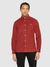 Chemise velours en coton bio | rouge "regular fit corduroy shirt fired brick"