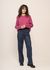 Pantalon ample en coton bio | bleu "blueberry hermione pants grey" - Thinking Mu