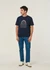 Jean droit en coton biologique | bleu "gritty jackson morning mist - mid blue wash" - Nudie Jeans