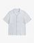 Chemise en coton biologique | gris "knit bowling shirt - moonlight grey" - Rotholz