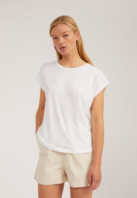 T-shirt blanc en coton bio - ofeliaa