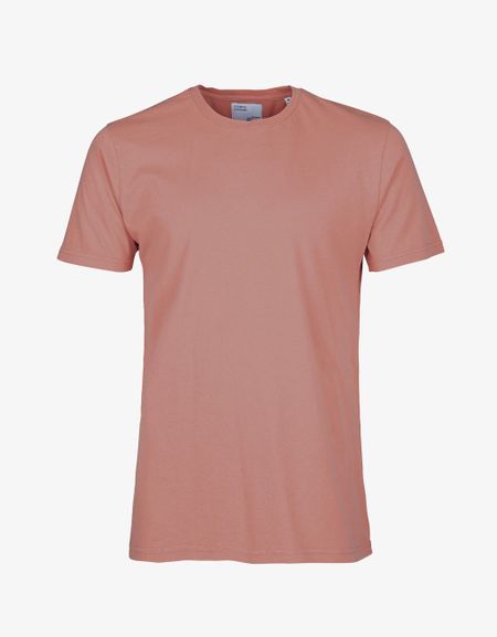 T-shirt vieux rose en coton bio - rosewood mist