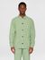 Surchemise en coton bio | vert "slub yarn overshirt shale green"
