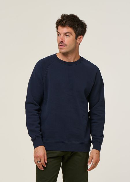 Sweat en coton bio | bleu "matisse - navy" - Bask in the Sun