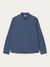 Chemise avec poche en coton bio | bleu "melangé flannel shirt estate blue" - Knowledge Cotton Apparel
