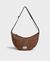 Banane matelassée en recyclé | carreaux marron "camille crossbody bag"