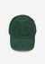 Casquette vert foncé velours en coton bio - yaanos corduroy dark scarab