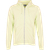 Sweat à capuche zippé jaune clair en coton bio - classic organic zip hood soft yellow