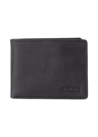 Portefeuille en cuir certifié | noir "tobi's - black hunter leather"