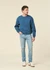 Jean slim en coton bio | bleu "lean dean blue noise" - Nudie Jeans