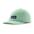 Casquette en coton bio et matière recyclée | turquoise "p-6 label trad cap - rinsed green"