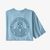 T-shirt imprimé bleu clair en coton et polyester recyclé - responsibili-tee