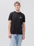 T-shirt noir en coton bio - daniel