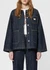 Veste denim en coton bio | brut "ada workwear jacket one wash - dark blue"