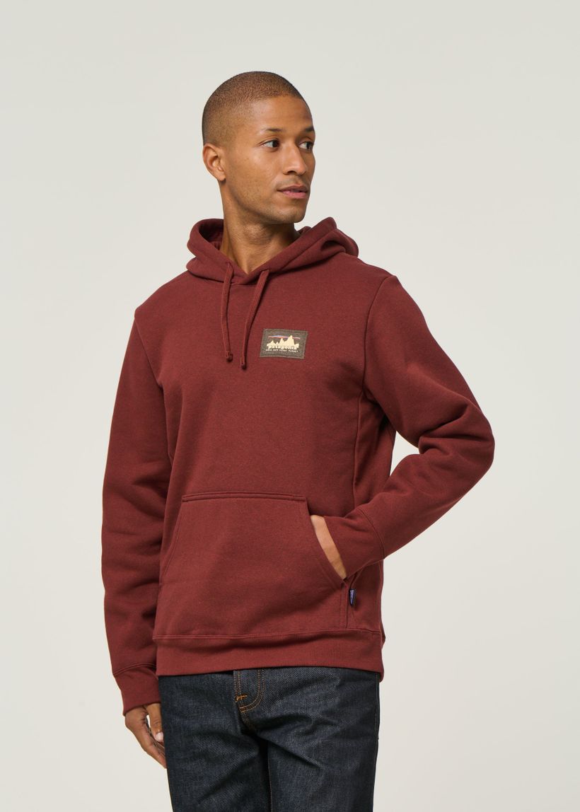 Sweat capuche en matières recyclées | rouge "m's '73 skyline uprisal hoody - dvl" - Patagonia
