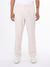 Pantalon léger beige en coton bio - loose slack pant light feather gray